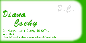 diana csehy business card